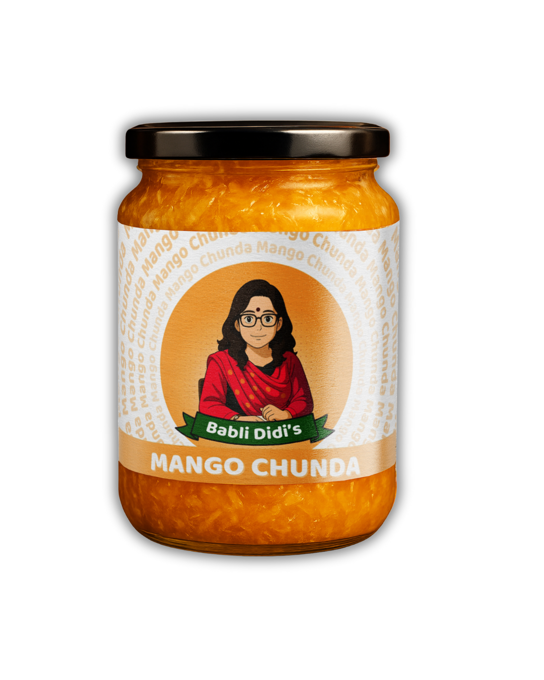 Sweet and tangy homemade aam ka chunda made from raw mangoes - Traditional Gujarati recipe