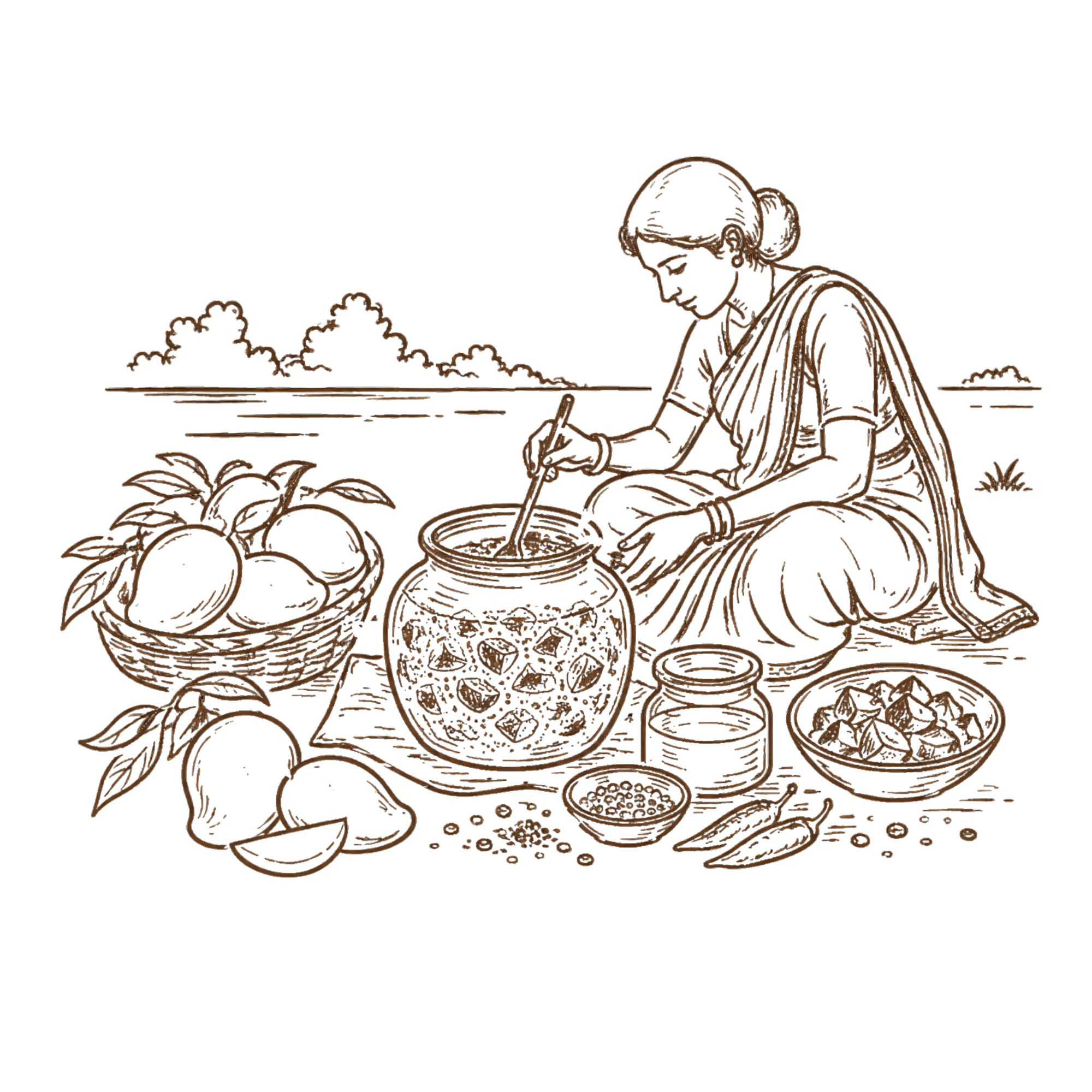 Traditional heritage illustration